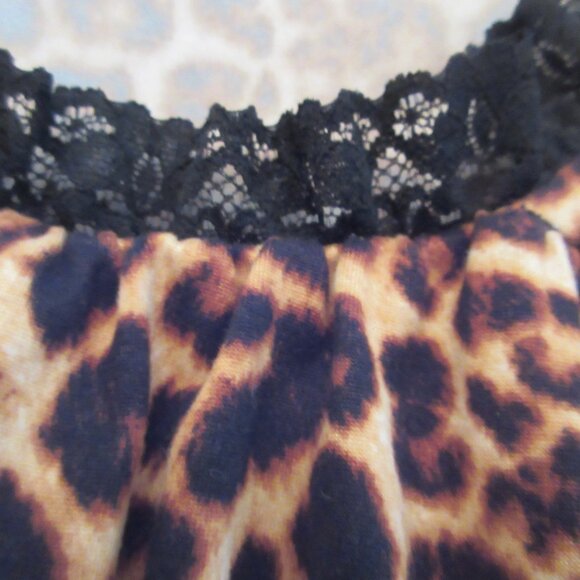 New Wax Poetic Clothing Wednesday Dress In Leopard Print - Picture 5 of 6